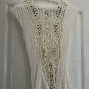 Sky cream stretchy maxi dress